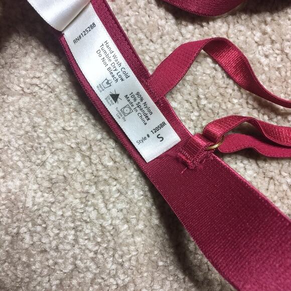 Anemone Strappy Lace Red Bralette Size Small - Picture 7 of 8